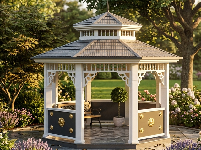 Metal Kamelya Kameriye ve Gazebo Modelleri / Metal Sekizgen Kamelya  300x300x350 (LWH) 0070222    